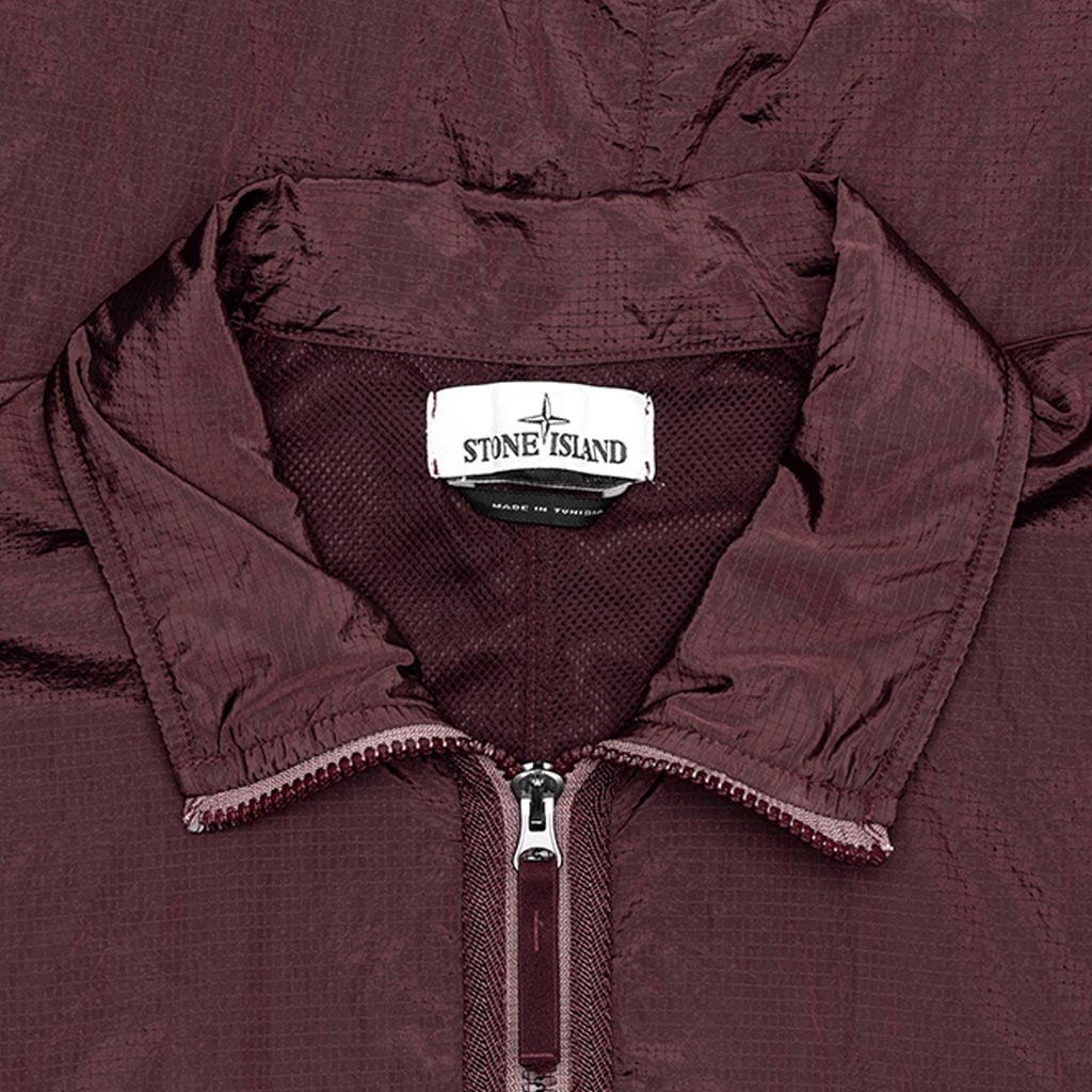 Nylon Metal Smock - Dark Burgundy