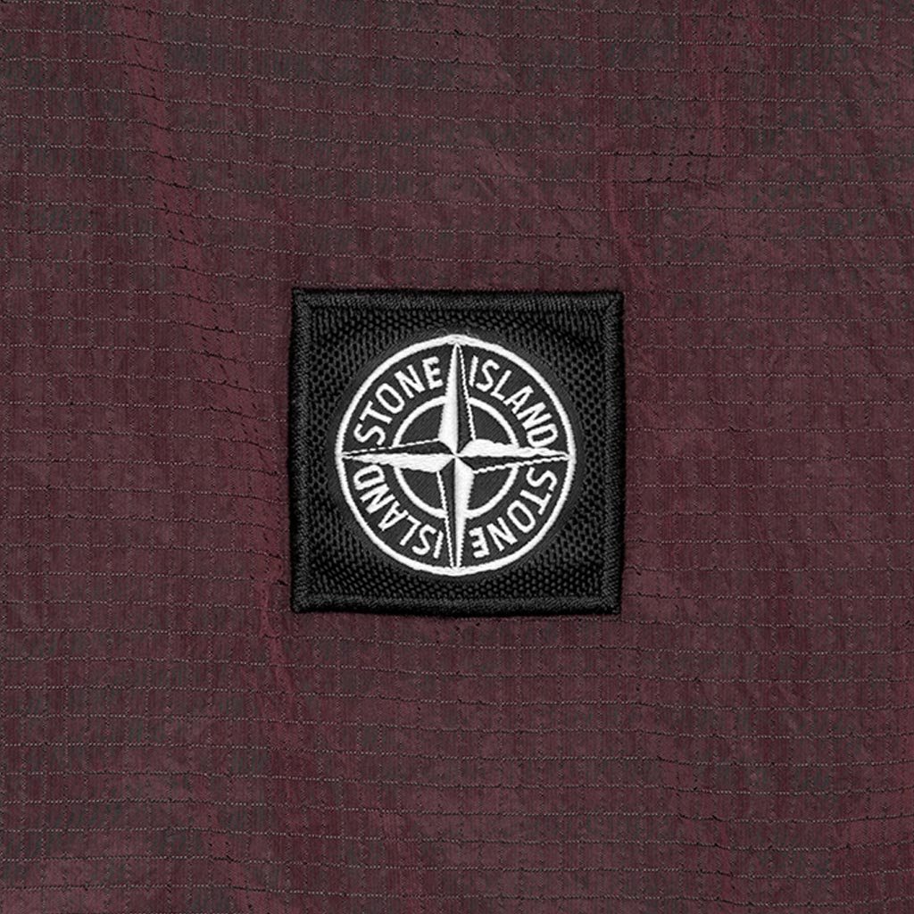 Nylon Metal Smock - Dark Burgundy