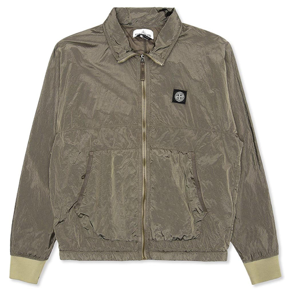 Nylon Metal Smock - Olive