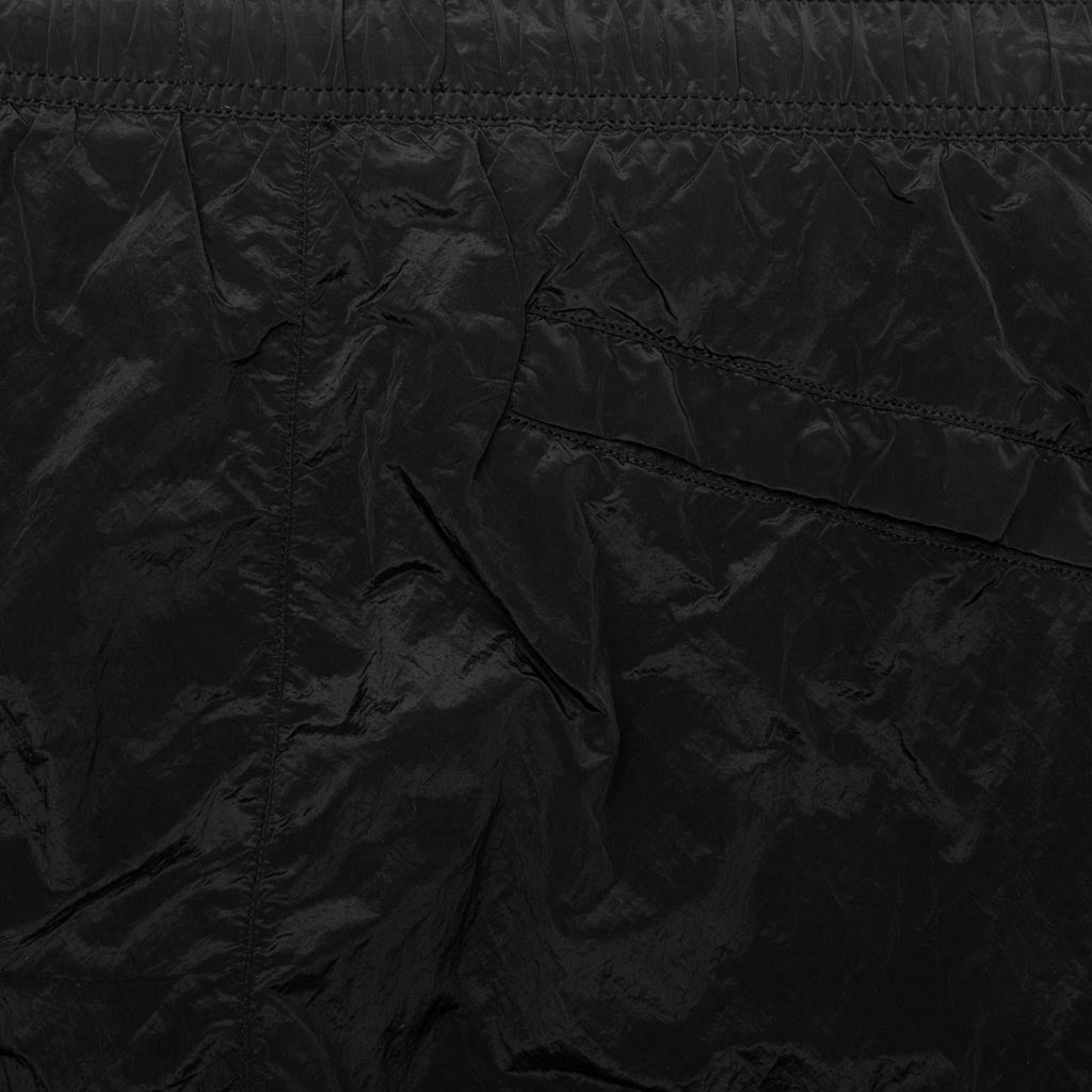 Nylon Metal Swim Trunks - Black