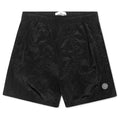 Nylon Metal Swim Trunks - Black