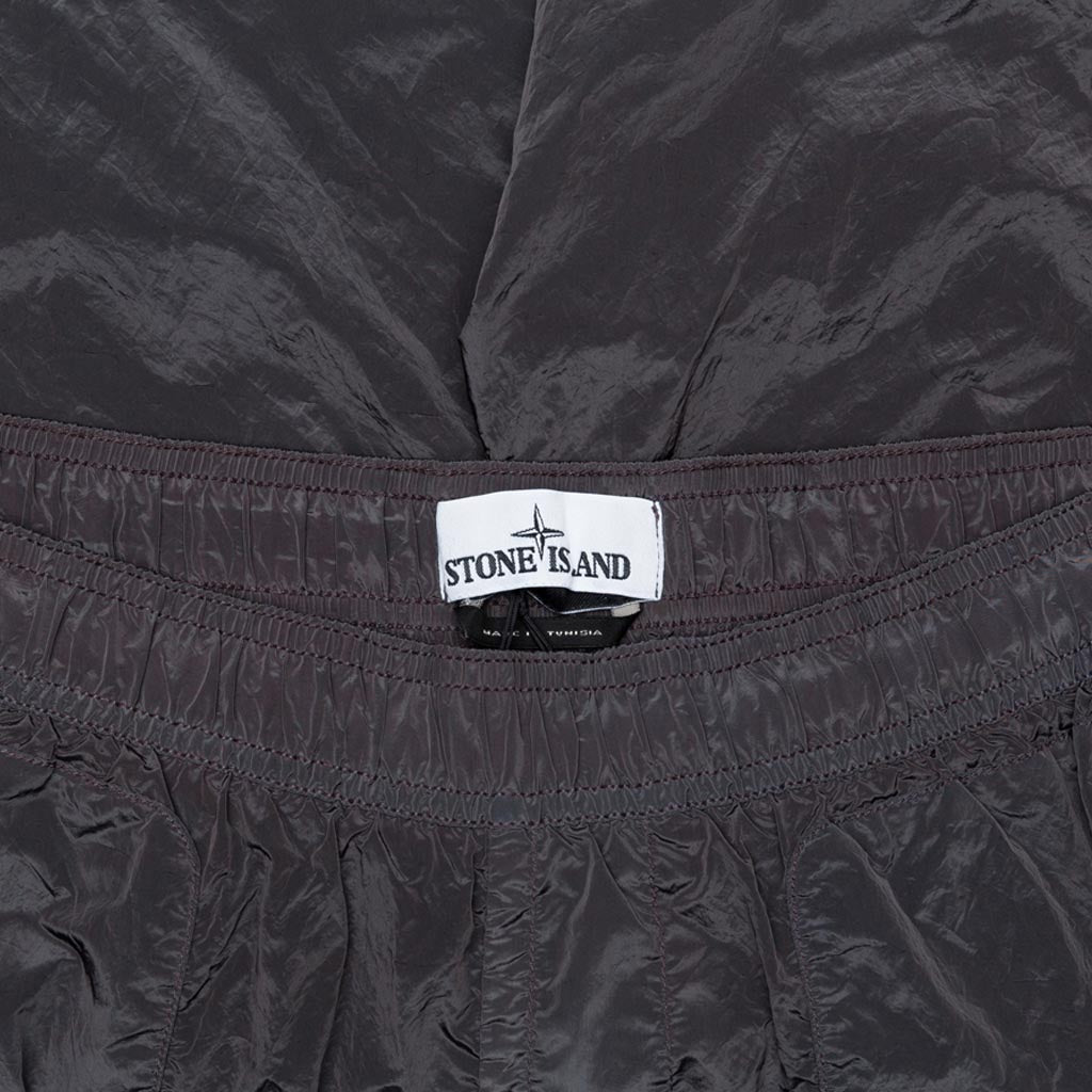 Nylon Metal Swim Trunks - Blue Grey
