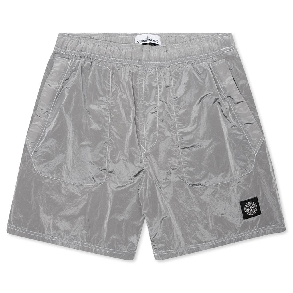 Nylon Metal Swim Trunks - Dust Grey