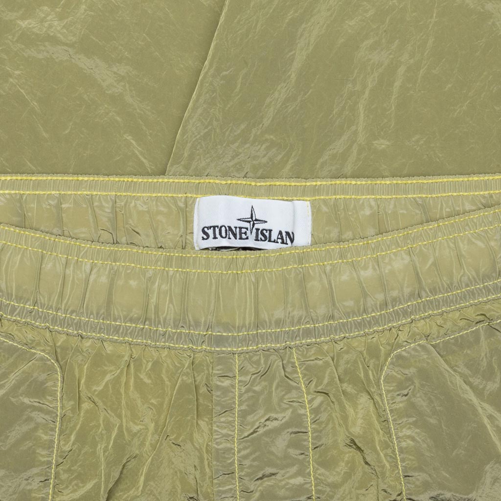 Nylon Metal Swim Trunks - Lemon