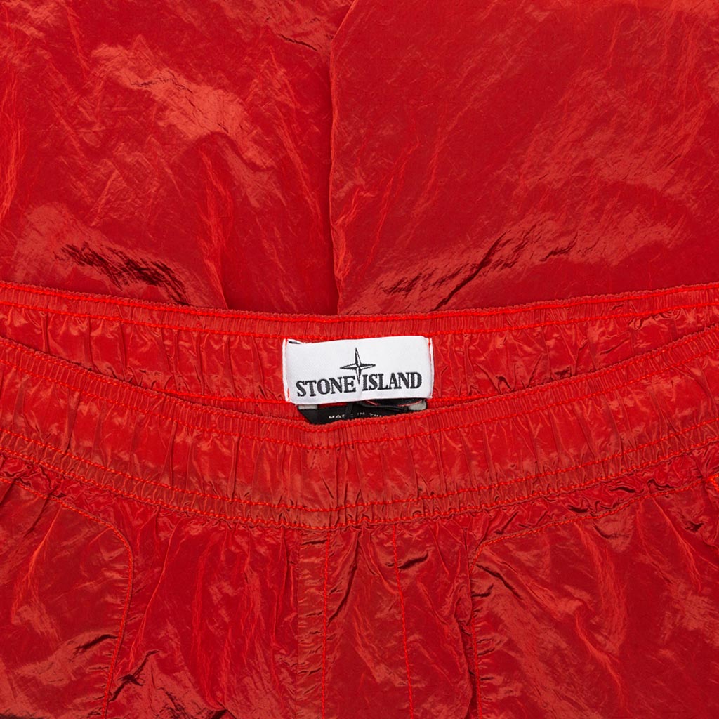 Nylon Metal Swim Trunks - Lobster Red