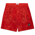 Nylon Metal Swim Trunks - Lobster Red