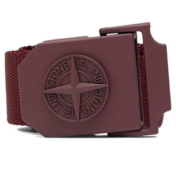 Nylon Ribbon Belt - Dark Burgundy