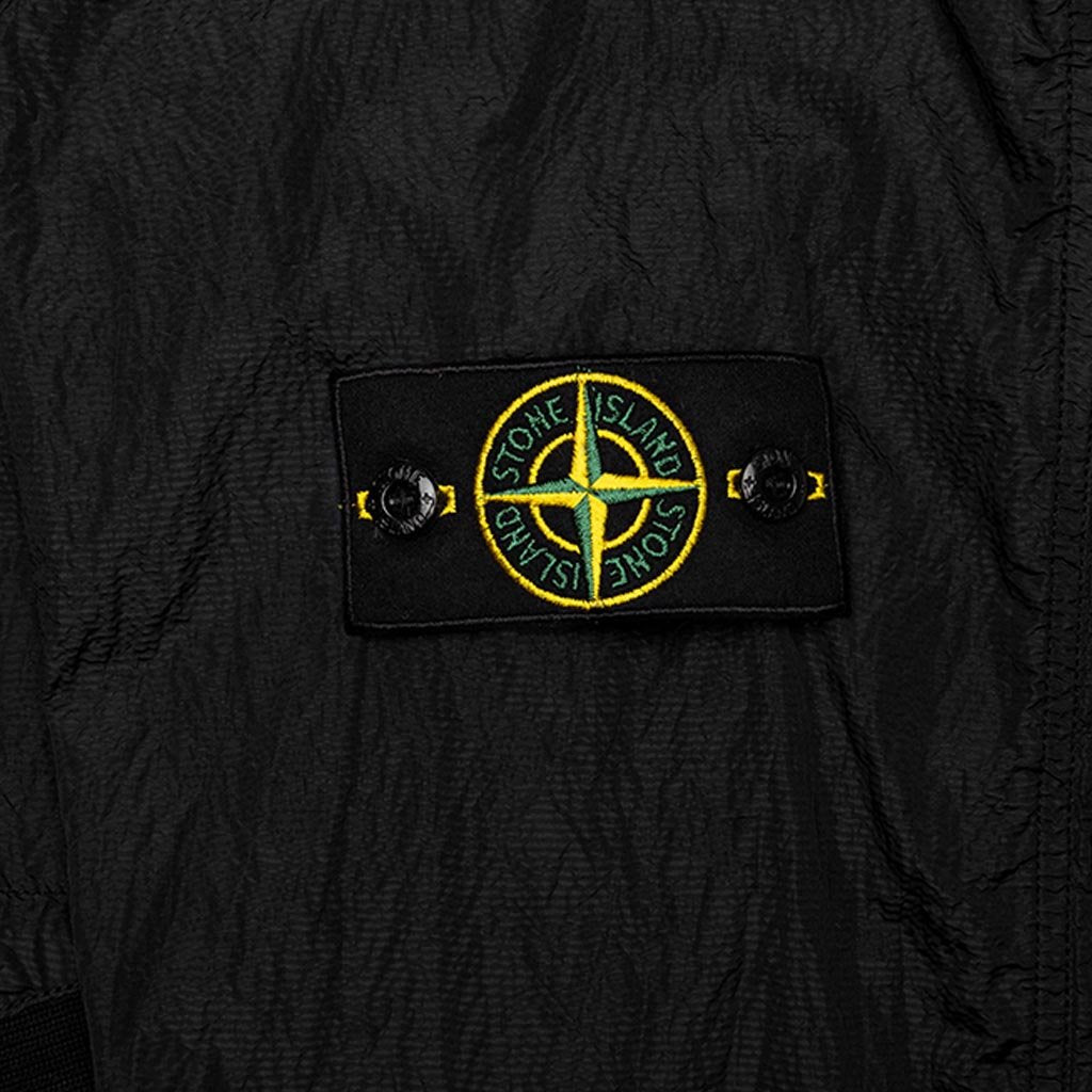Over Shirt Logo Patch Jacket - Black
