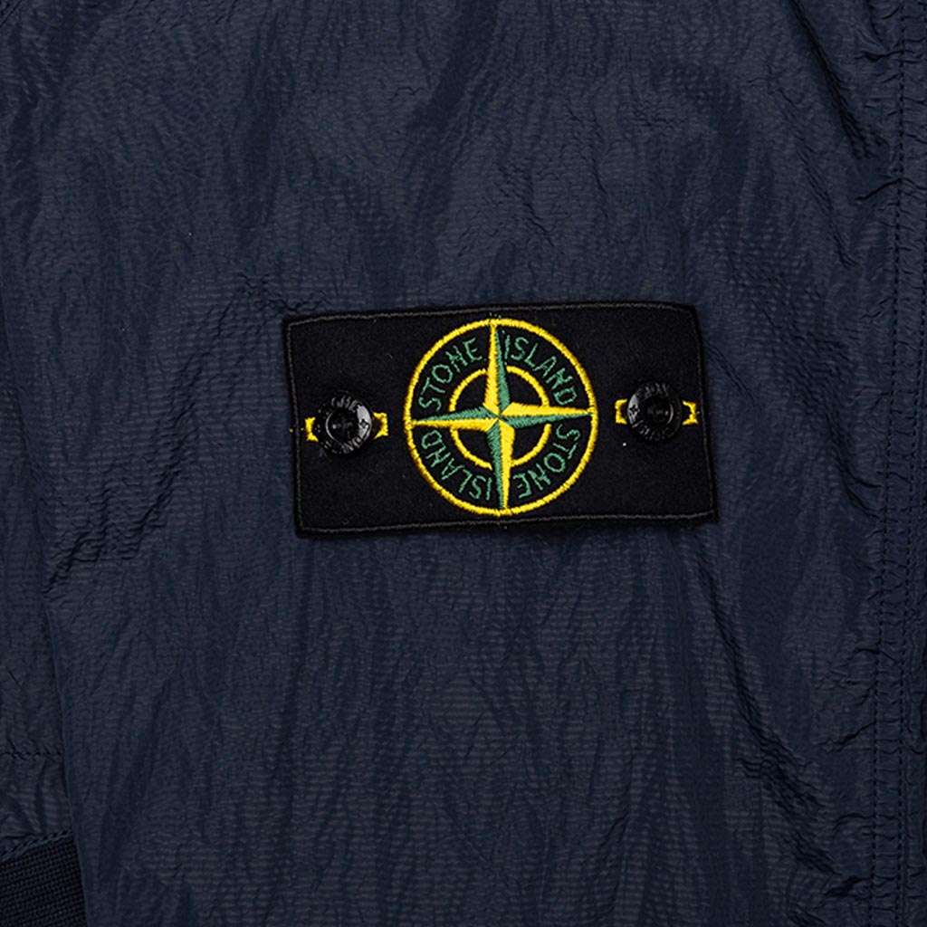 Over Shirt Logo Patch Jacket - Marine Blue
