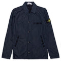 Over Shirt Logo Patch Jacket - Marine Blue