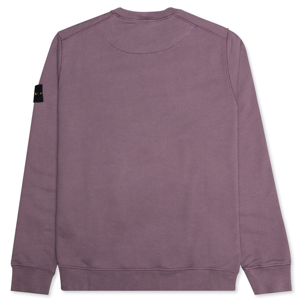 Ribbed Crewneck Sweatshirt - Purple