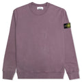 Ribbed Crewneck Sweatshirt - Purple