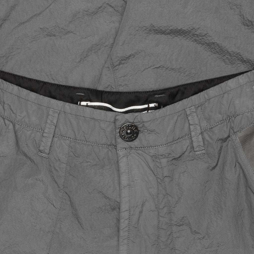 Seersucker Bermuda Cargo Shorts - Dust Grey