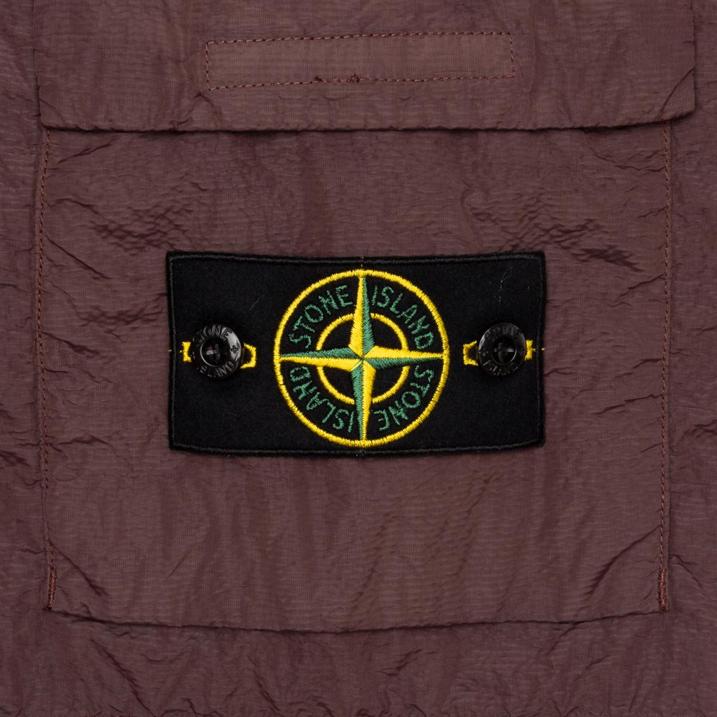 Seersucker Bermuda Cargo Shorts - Mahogany