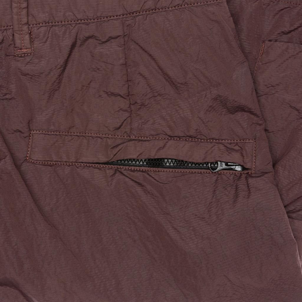 Seersucker Bermuda Cargo Shorts - Mahogany