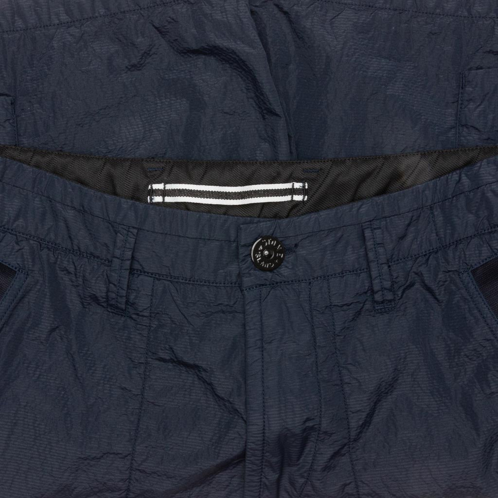 Seersucker Bermuda Cargo Shorts - Marine Blue