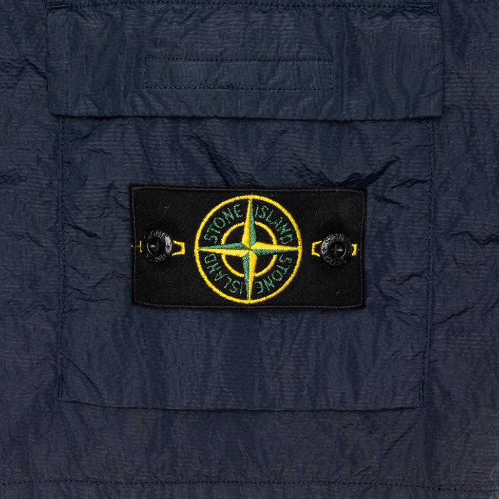 Seersucker Bermuda Cargo Shorts - Marine Blue