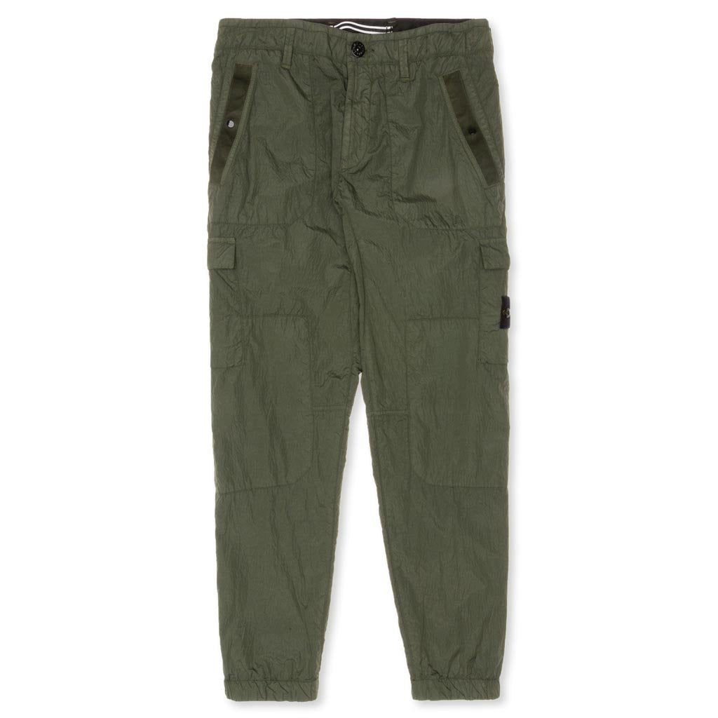 Seersucker-TC Cargo Pants - Olive Green