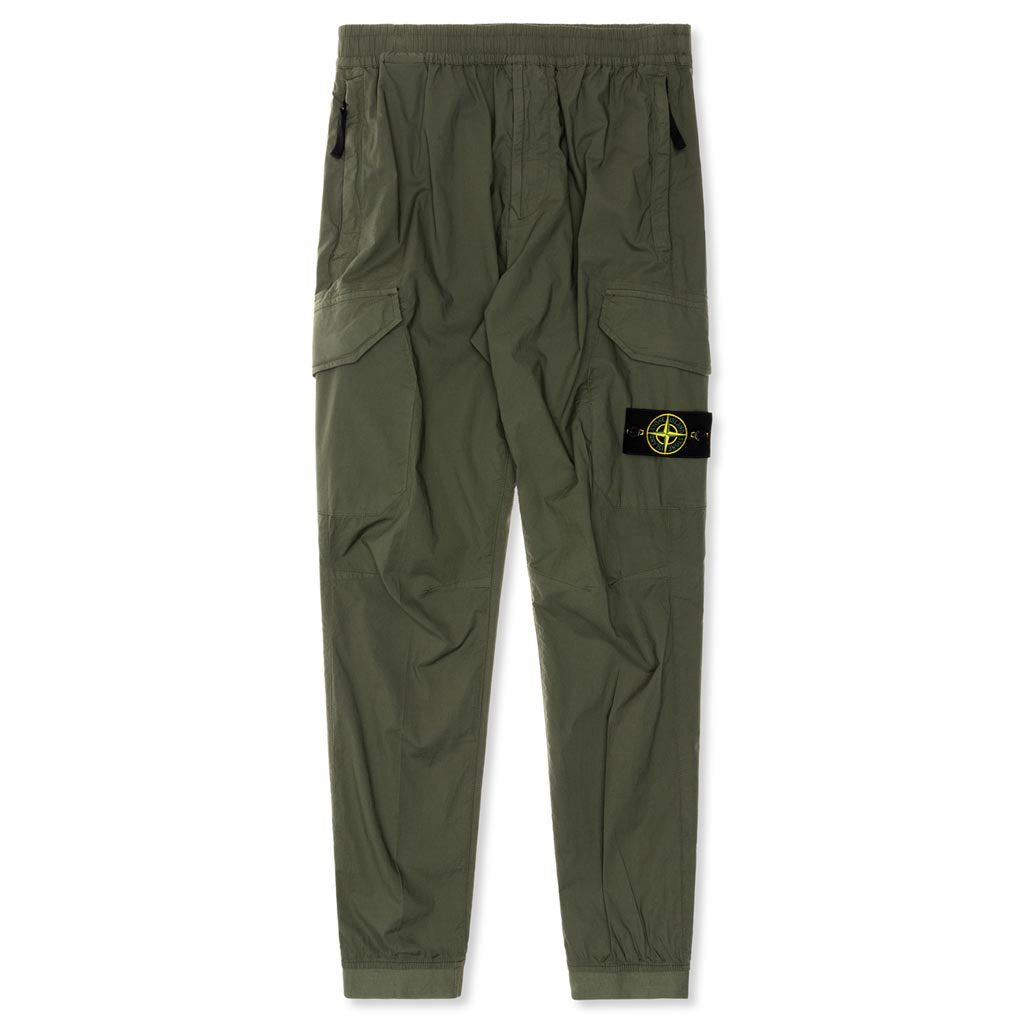 Stretch Cargo Pants - Olive Green