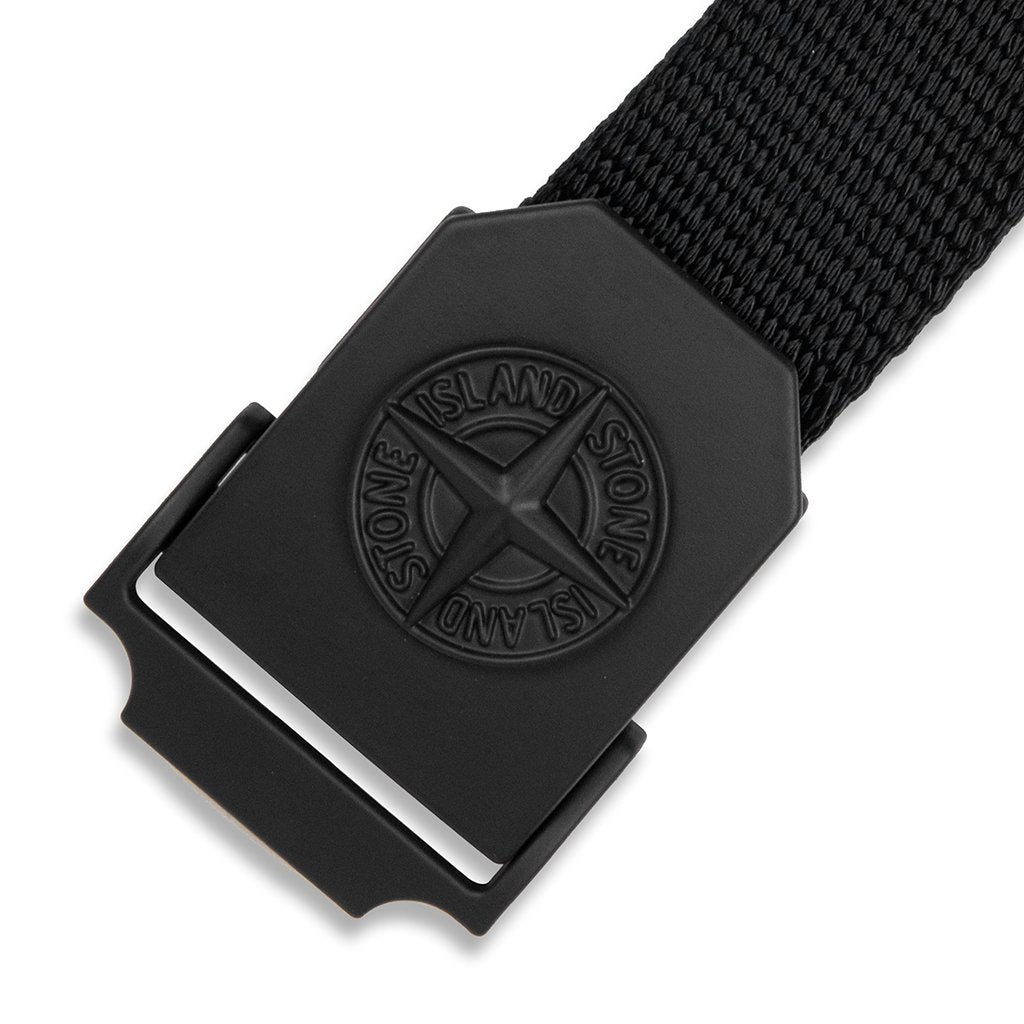 Woven Logo Belt - Black