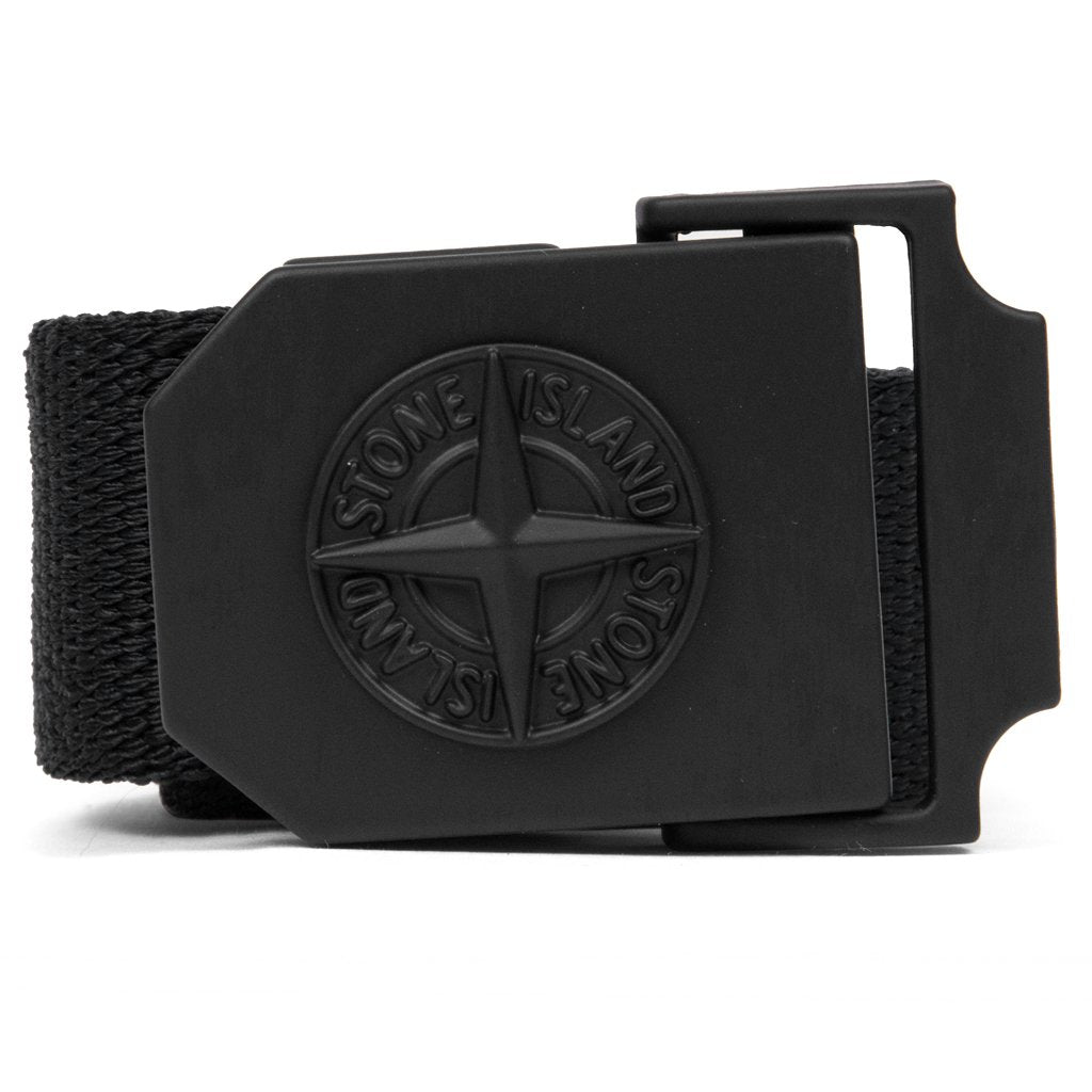 Woven Logo Belt - Black