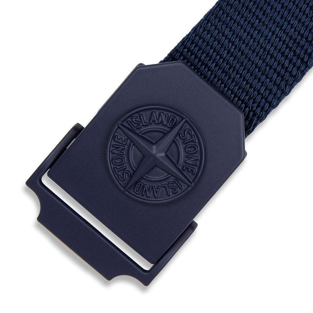 Woven Logo Belt - Ink Blue