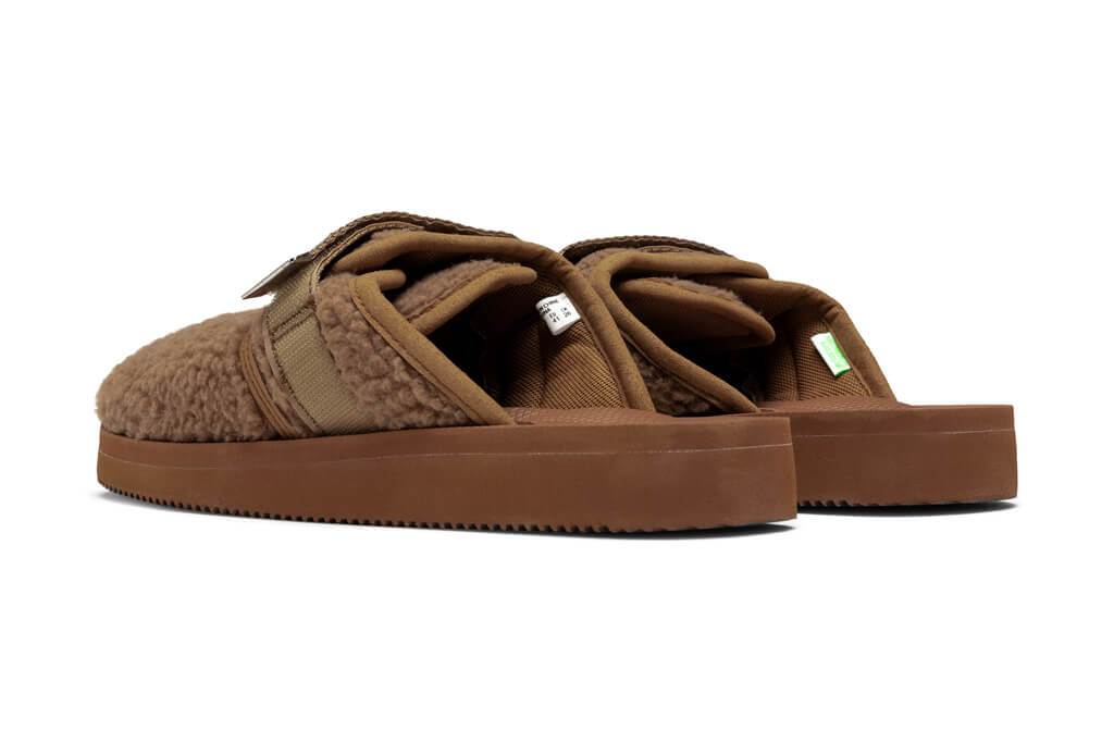 Sherpa Fleece Sliders - Brown