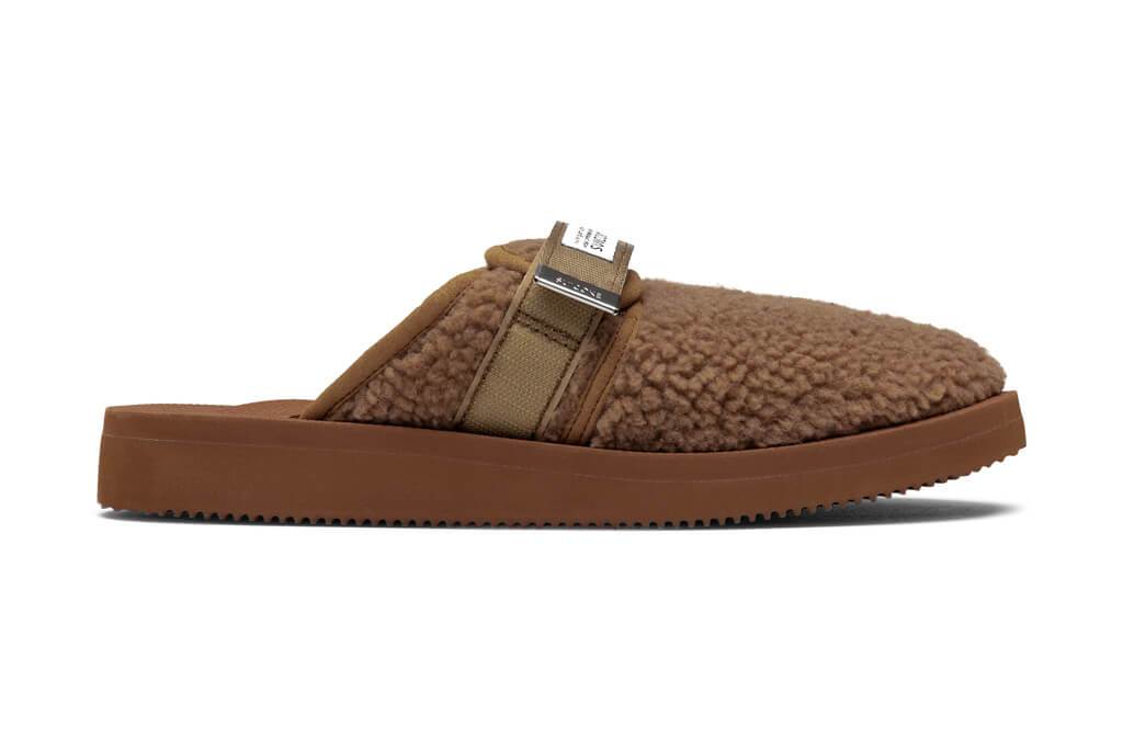 Sherpa Fleece Sliders - Brown