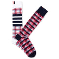 Classic Plaid Jacquard Mid Calf Socks - Multi
