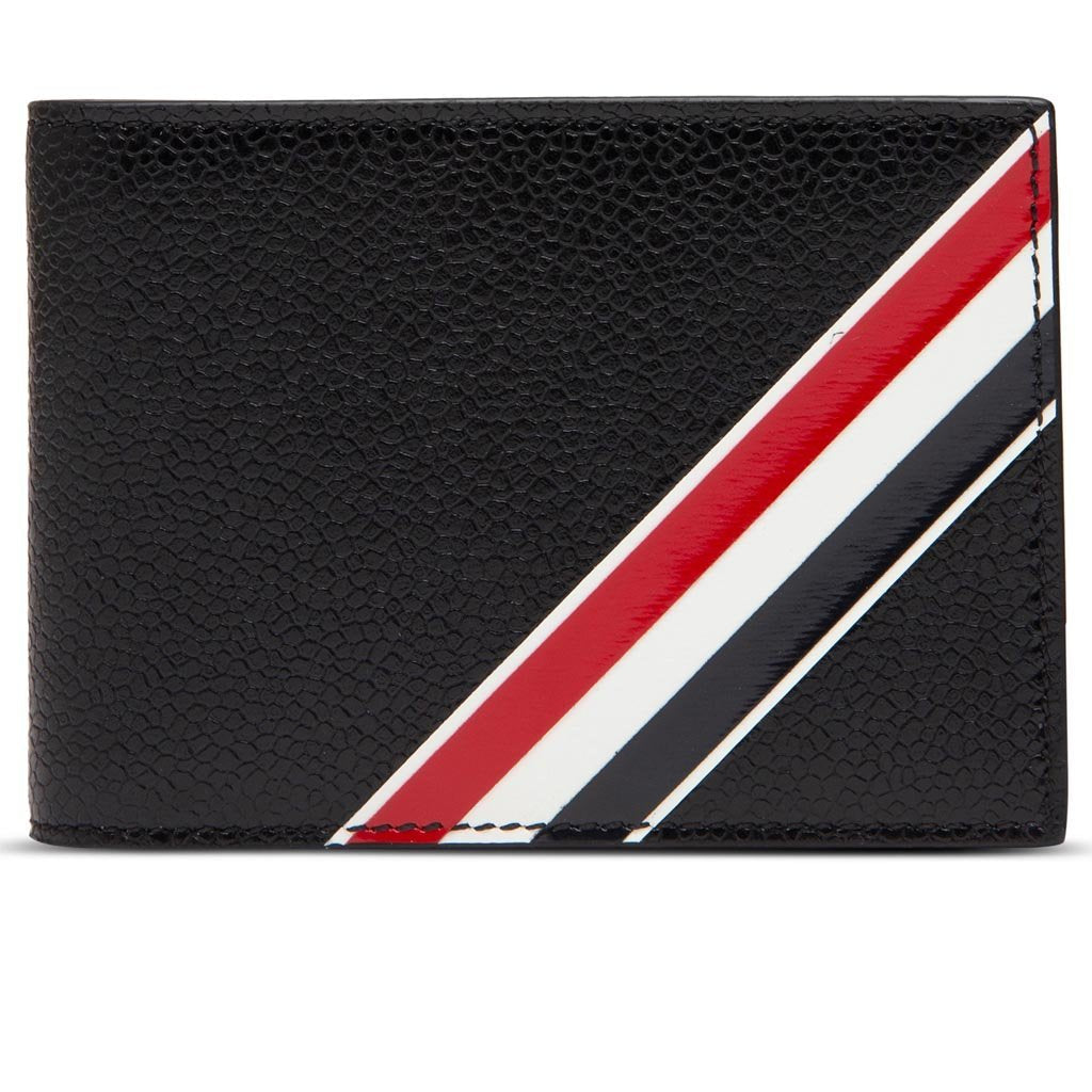 Intarsia Stripe Money Clip - Black