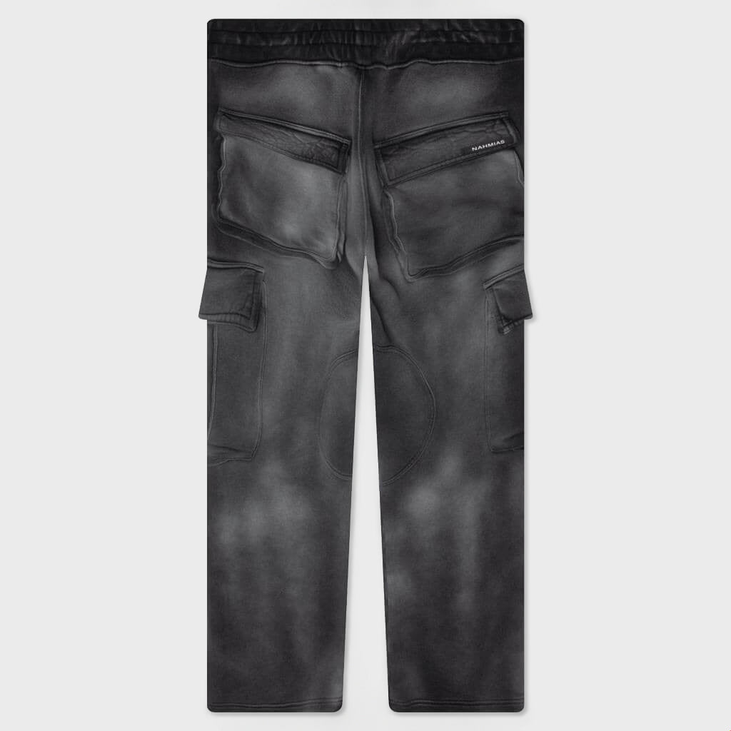 Sunfade Logo Cargo Sweatpant - Faded Black