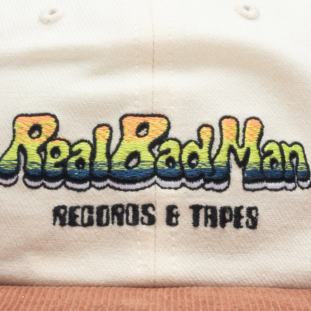 Records & Tapes 6 Panel Cap - Natural White