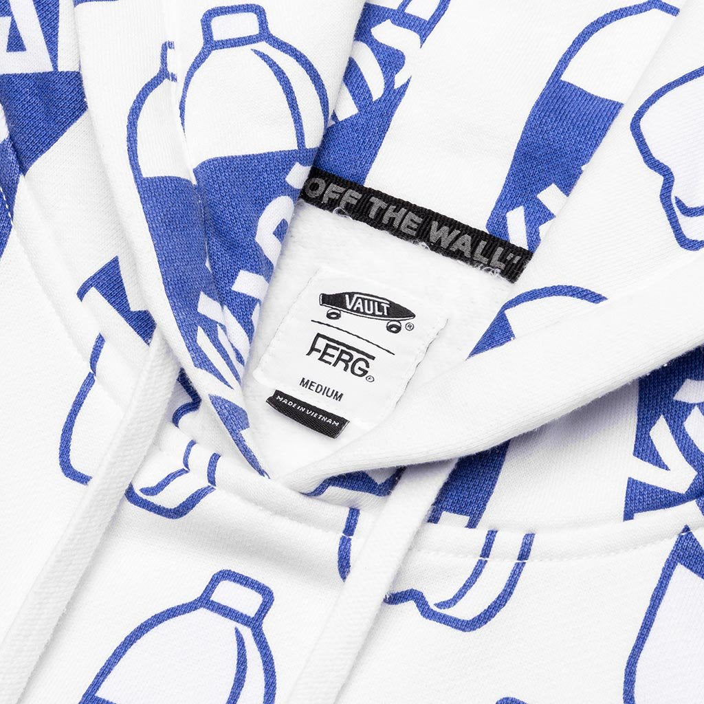 Corner Store All Over Print Fleece - White/Blue