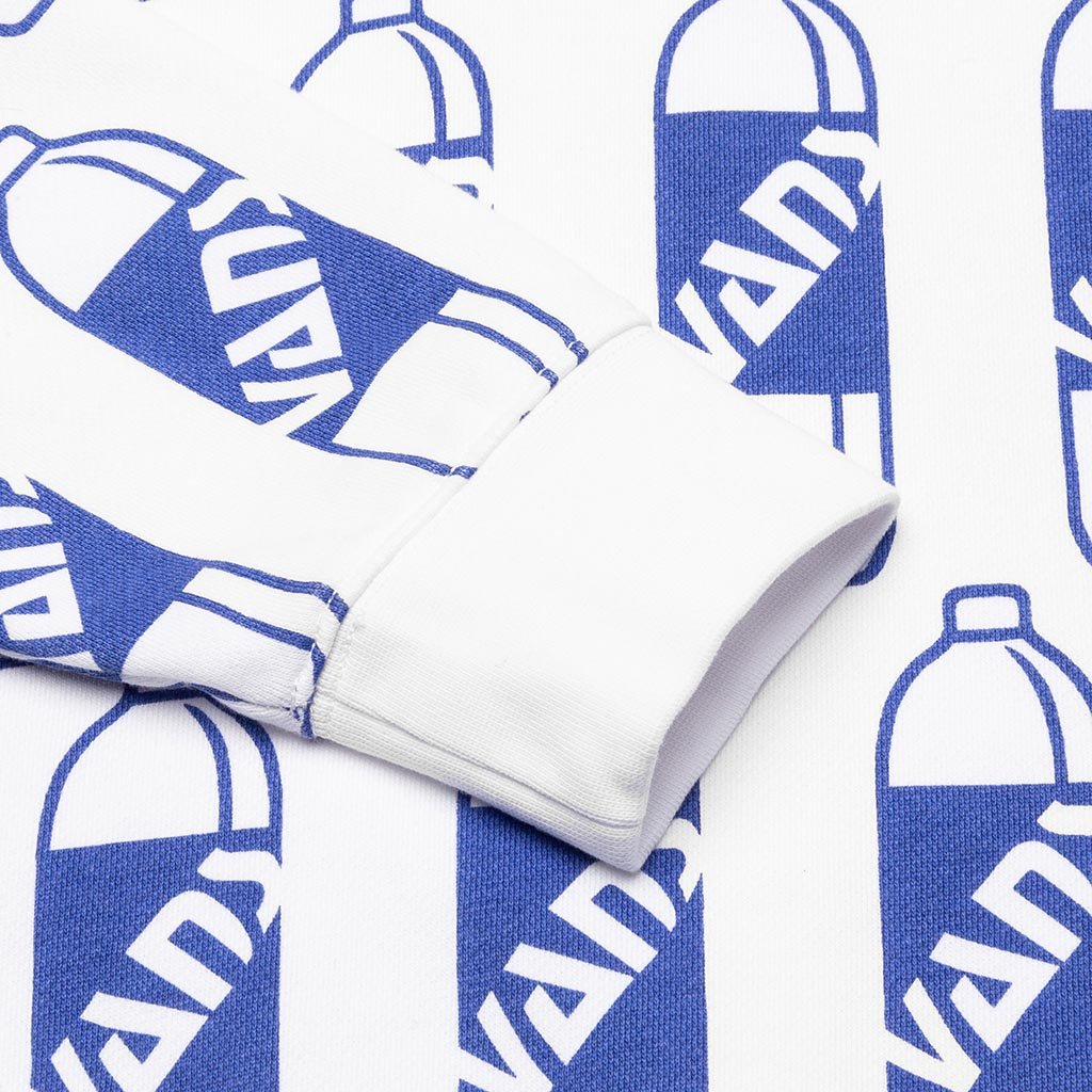 Corner Store All Over Print Fleece - White/Blue