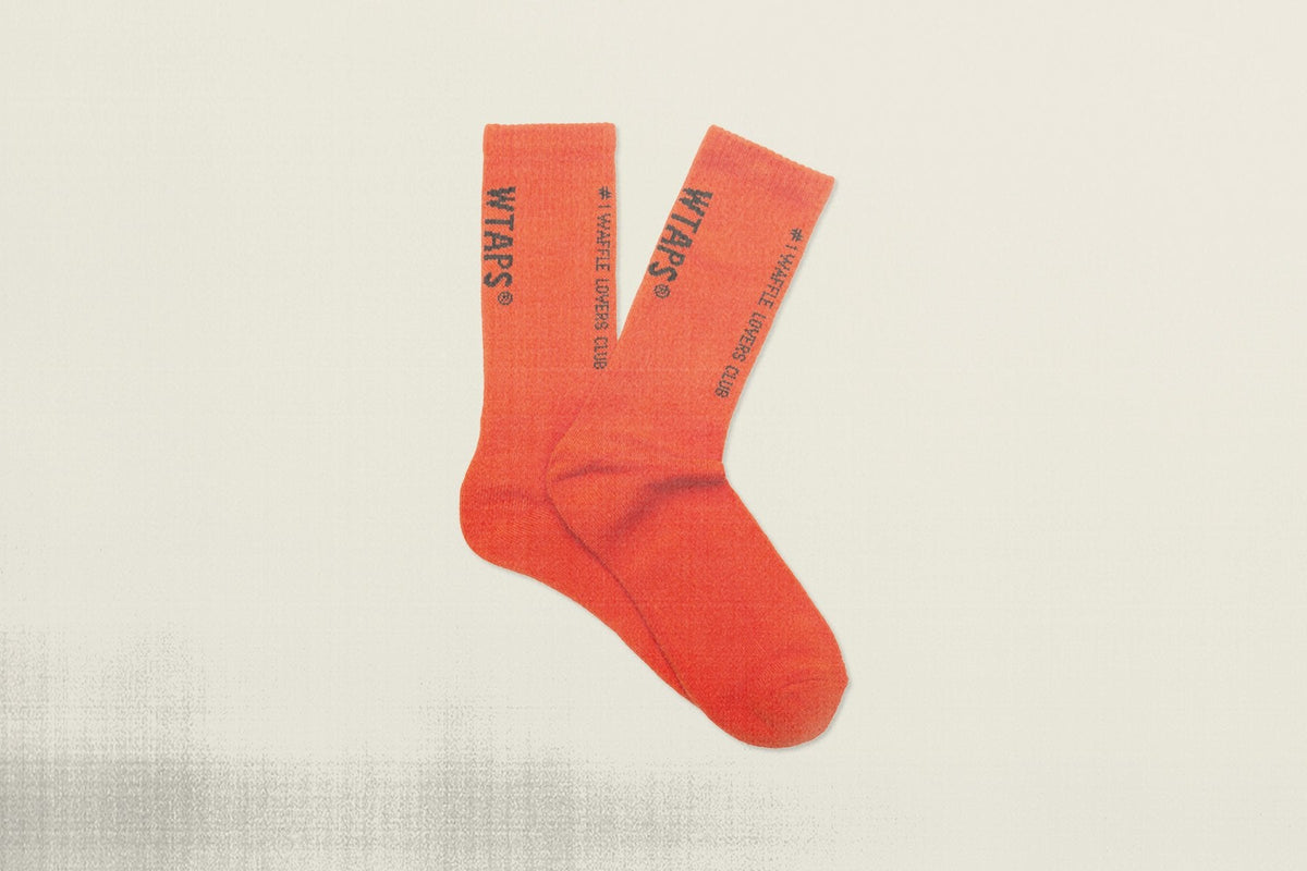Coordinates Crew Socks (6.5-9) - Mandarin Red
