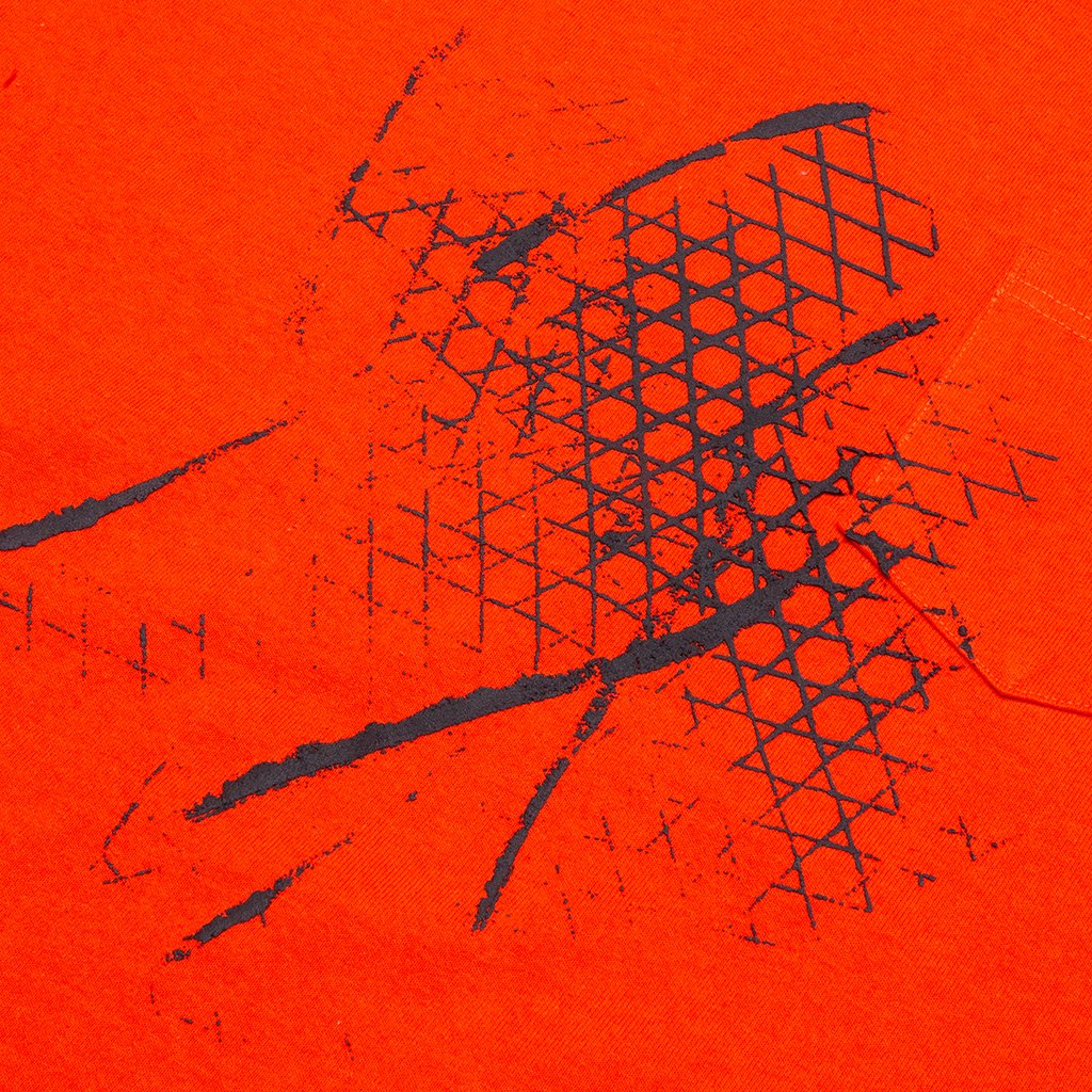 S/S Tee - Mandarin Red
