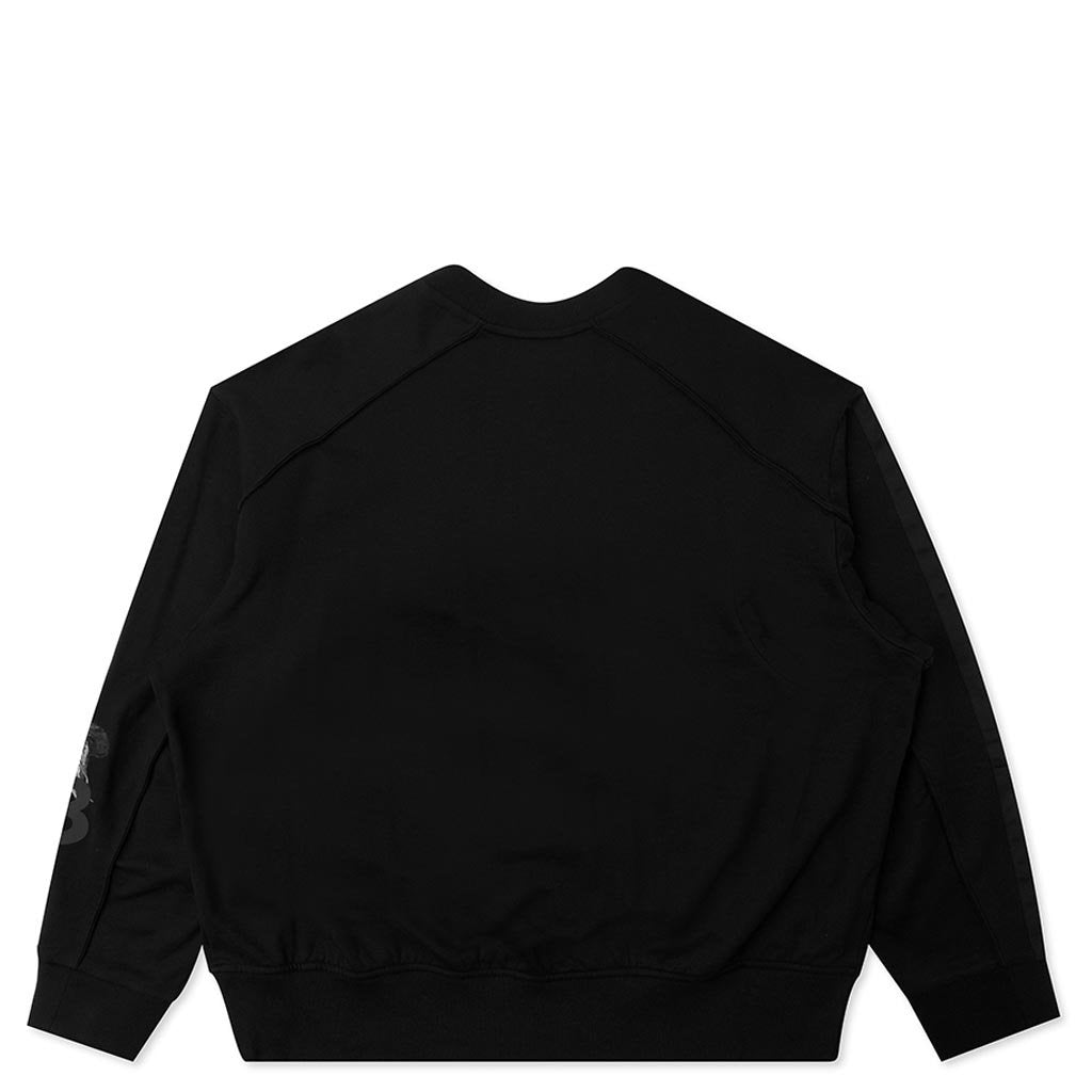 Mens Yohji Skull Crew Sweatshirt - Black