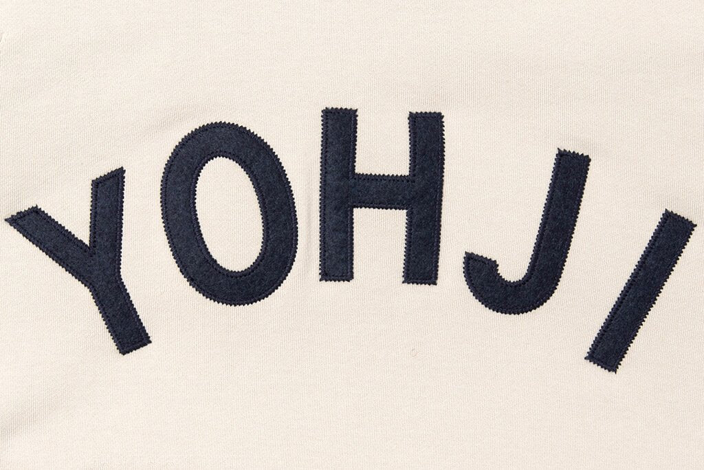 Yohji Letters Hoodie - Ecru/Legend Ink