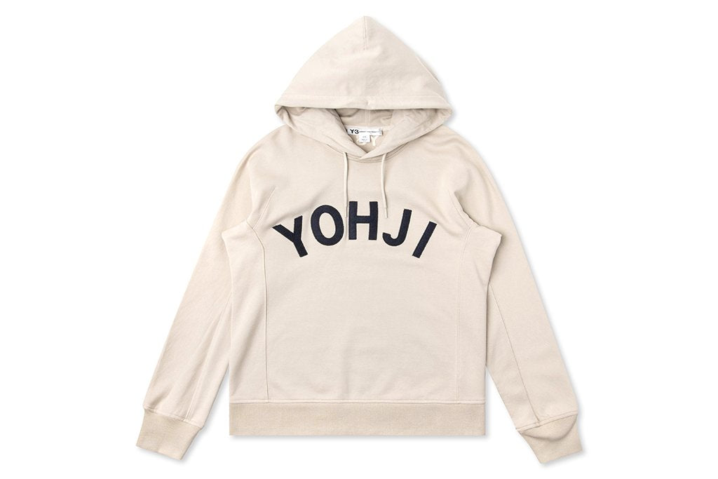 Yohji Letters Hoodie - Ecru/Legend Ink
